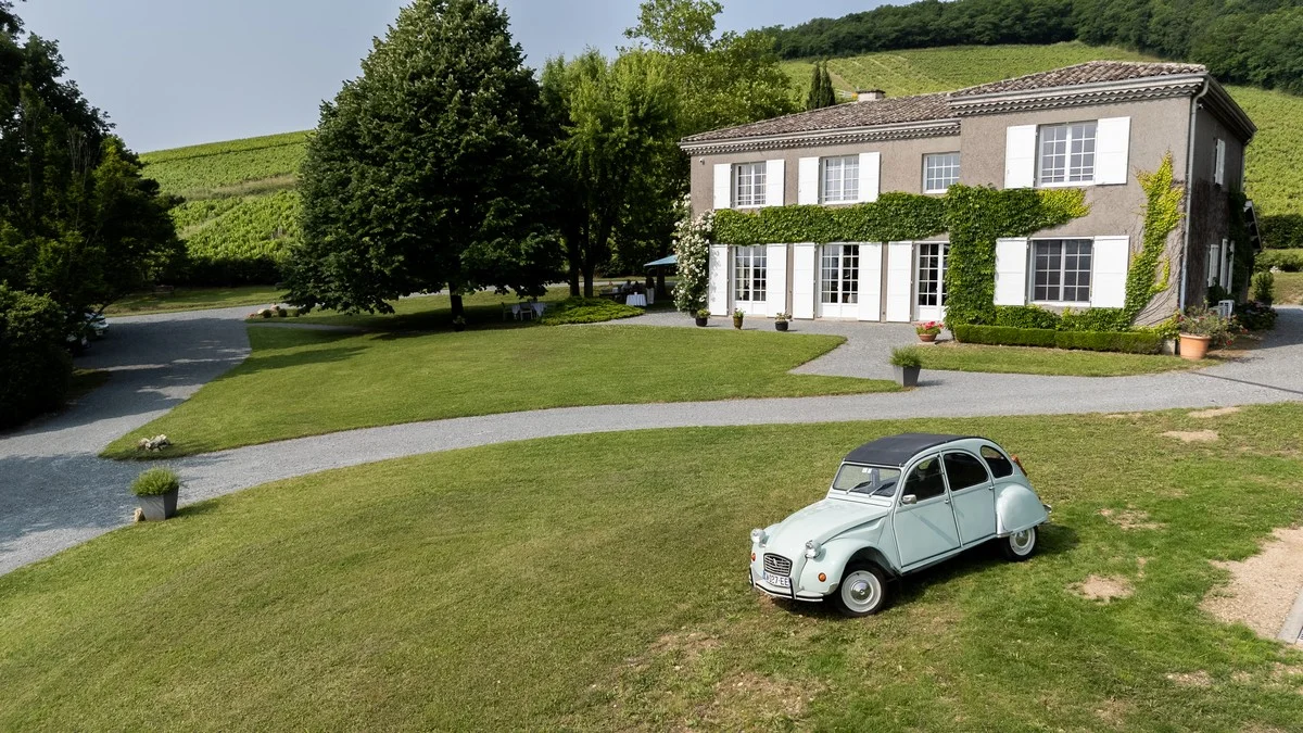 Façade arrière de la Villa Saint-Lager côté jardin