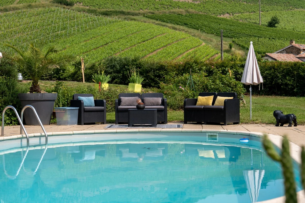 Vue sur le jardin paysager de la Villa Saint-Lager