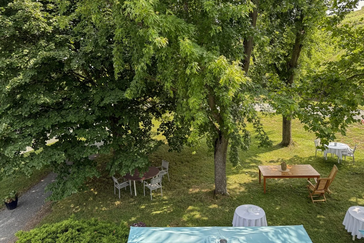 Le grand jardin de la Villa Saint-Lager, calme et verdure