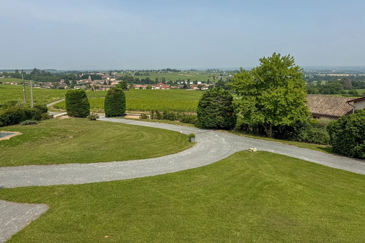 Panorama über das Beaujolais-Weingebiet